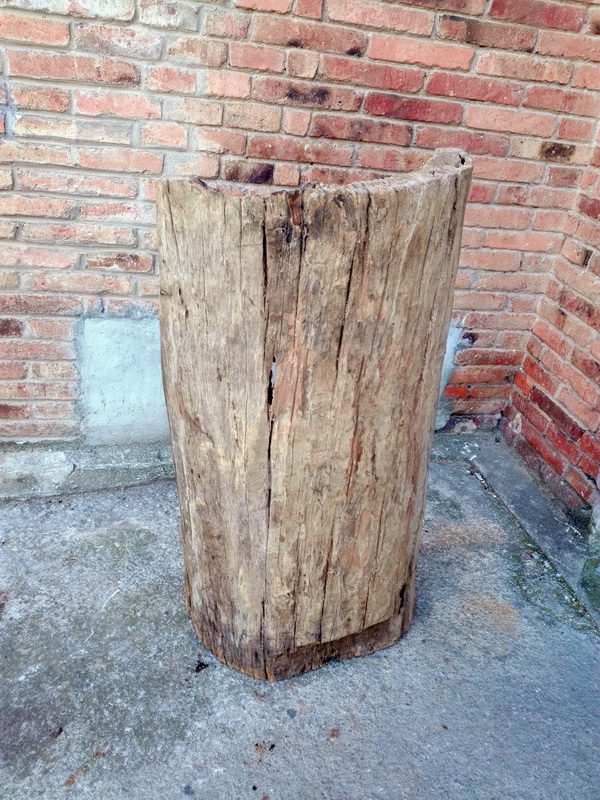 pieza tronco abierto madera 18-35x112x61 1u